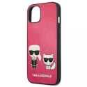 Karl Lagerfeld Karl Lagerfeld KLHCP13SPCUSKCP iPhone 13 mini 5,4" fuksja/fuchsia hardcase Ikonik Karl & Choupette