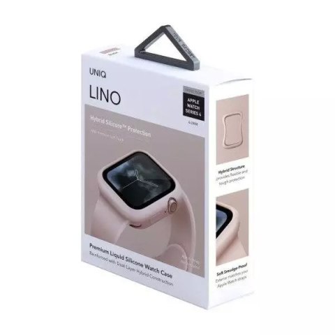 UNIQ UNIQ etui Lino Apple Watch Series 4/5/6/SE 44mm. różowy/blush pink UNIQ UNIQ etui Lino Apple Watch Series 4/5/6/SE 44mm. różowy/blush pink