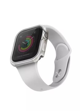 UNIQ UNIQ etui Valencia Apple Watch Series 4/5/6/SE 40mm. srebrny/titanium silver