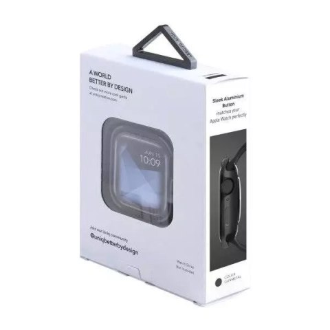 UNIQ UNIQ etui Valencia Apple Watch Series 4/5/6/SE 40mm. szary/gunmetal grey UNIQ UNIQ etui Valencia Apple Watch Series 4/5/6/SE 40mm. szary/gunmetal grey