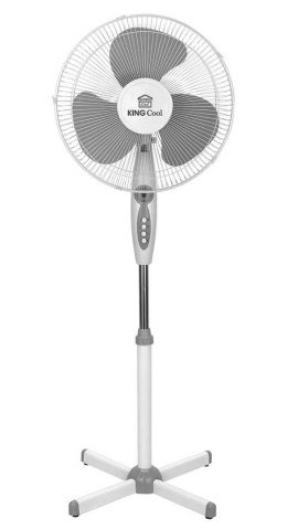 KINGHOFF WENTYLATOR WIATRAK STOJĄCY PODŁOGOWY KINGCOOL KC-2124 biało/szary
