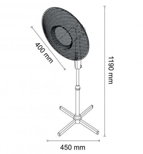 SANICO WENTYLATOR WIATRAK STOJĄCY PODŁOGOWY STP 40W SANICO WENTYLATOR WIATRAK STOJĄCY PODŁOGOWY STP 40W