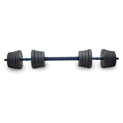 LACESTONE Zestaw hantli ciężarków 2w1 30kg ze sztangą LACESTONE Zestaw hantli ciężarków 2w1 30kg ze sztangą