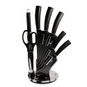 BERLINGER HAUS ZESTAW NOŻY BERLINGER HAUS BH-2565 BLACK SILVER W STOJAKU