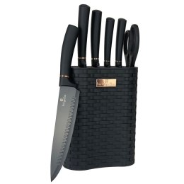 BERLINGER HAUS ZESTAW NOŻY KUCHENNYCH W BLOKU BERLINGER HAUS BH-2501 BLACK ROSE