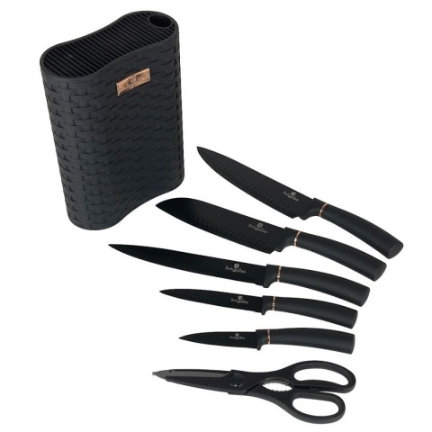 BERLINGER HAUS ZESTAW NOŻY KUCHENNYCH W BLOKU BERLINGER HAUS BH-2501 BLACK ROSE BERLINGER HAUS ZESTAW NOŻY KUCHENNYCH W BLOKU BERLINGER HAUS BH-2501 BLACK ROSE