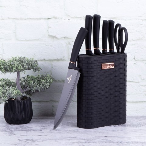 BERLINGER HAUS ZESTAW NOŻY KUCHENNYCH W BLOKU BERLINGER HAUS BH-2501 BLACK ROSE BERLINGER HAUS ZESTAW NOŻY KUCHENNYCH W BLOKU BERLINGER HAUS BH-2501 BLACK ROSE