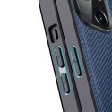 Dux Ducis Dux Ducis Fino etui pokrowiec pokryty nylonowym materiałem iPhone 14 niebieski