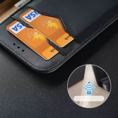 Dux Ducis Dux Ducis Hivo skórzane etui z klapką pokrowiec ze skóry naturalnej portfel na karty i dokumenty iPhone 14 Plus czerwony Dux Ducis Dux Ducis Hivo skórzane etui z klapką pokrowiec ze skóry naturalnej portfel na karty i dokumenty iPhone 14 Plus czerwony