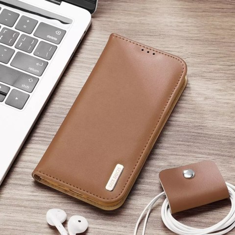 Dux Ducis Dux Ducis Hivo skórzane etui z klapką pokrowiec ze skóry naturalnej portfel na karty i dokumenty iPhone 14 Plus czerwony Dux Ducis Dux Ducis Hivo skórzane etui z klapką pokrowiec ze skóry naturalnej portfel na karty i dokumenty iPhone 14 Plus czerwony