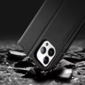 Dux Ducis Dux Ducis Hivo skórzane etui z klapką pokrowiec ze skóry naturalnej portfel na karty i dokumenty iPhone 14 Pro Max brązowy