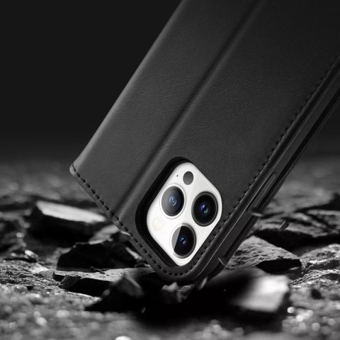 Dux Ducis Dux Ducis Hivo skórzane etui z klapką pokrowiec ze skóry naturalnej portfel na karty i dokumenty iPhone 14 Pro Max brązowy Dux Ducis Dux Ducis Hivo skórzane etui z klapką pokrowiec ze skóry naturalnej portfel na karty i dokumenty iPhone 14 Pro Max brązowy