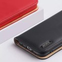 Dux Ducis Dux Ducis Hivo skórzane etui z klapką pokrowiec ze skóry naturalnej portfel na karty i dokumenty iPhone 14 Pro Max brązowy