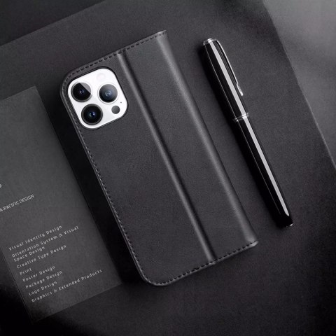 Dux Ducis Dux Ducis Hivo skórzane etui z klapką pokrowiec ze skóry naturalnej portfel na karty i dokumenty iPhone 14 Pro Max brązowy Dux Ducis Dux Ducis Hivo skórzane etui z klapką pokrowiec ze skóry naturalnej portfel na karty i dokumenty iPhone 14 Pro Max brązowy