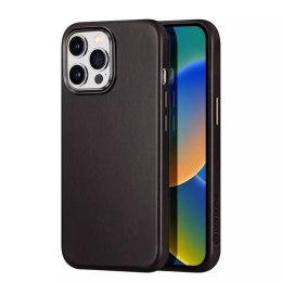 Dux Ducis Dux Ducis Naples etui do iPhone 14 Pro Max skórzany pokrowiec (kompatybilny z MagSafe) ciemnobrązowy