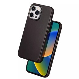 Dux Ducis Dux Ducis Naples etui do iPhone 14 Pro Max skórzany pokrowiec (kompatybilny z MagSafe) ciemnobrązowy