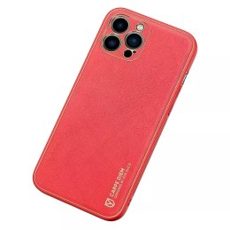 Dux Ducis Dux Ducis Yolo eleganckie etui pokrowiec ze skóry ekologicznej iPhone 13 Pro Max czerwony