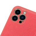 Dux Ducis Dux Ducis Yolo eleganckie etui pokrowiec ze skóry ekologicznej iPhone 13 Pro Max czerwony