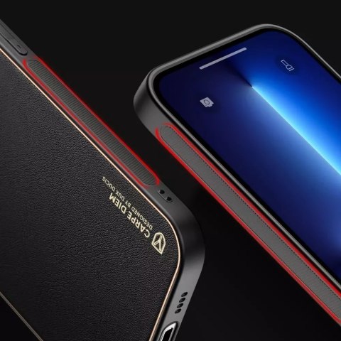Dux Ducis Dux Ducis Yolo eleganckie etui pokrowiec ze skóry ekologicznej iPhone 13 Pro Max czerwony Dux Ducis Dux Ducis Yolo eleganckie etui pokrowiec ze skóry ekologicznej iPhone 13 Pro Max czerwony