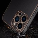 Dux Ducis Dux Ducis Yolo eleganckie etui pokrowiec ze skóry ekologicznej iPhone 13 Pro Max czerwony