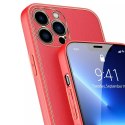 Dux Ducis Dux Ducis Yolo eleganckie etui pokrowiec ze skóry ekologicznej iPhone 13 Pro Max czerwony