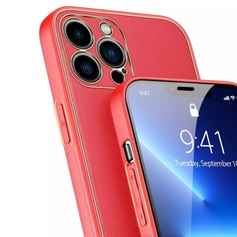 Dux Ducis Dux Ducis Yolo eleganckie etui pokrowiec ze skóry ekologicznej iPhone 13 Pro Max czerwony Dux Ducis Dux Ducis Yolo eleganckie etui pokrowiec ze skóry ekologicznej iPhone 13 Pro Max czerwony