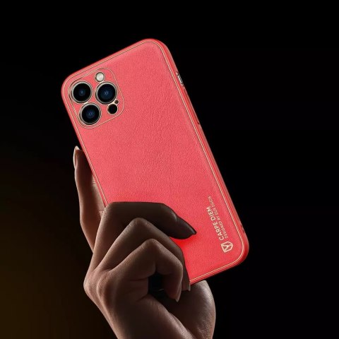 Dux Ducis Dux Ducis Yolo eleganckie etui pokrowiec ze skóry ekologicznej iPhone 13 Pro Max czerwony Dux Ducis Dux Ducis Yolo eleganckie etui pokrowiec ze skóry ekologicznej iPhone 13 Pro Max czerwony