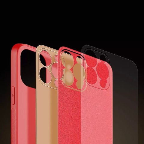 Dux Ducis Dux Ducis Yolo eleganckie etui pokrowiec ze skóry ekologicznej iPhone 13 Pro Max czerwony Dux Ducis Dux Ducis Yolo eleganckie etui pokrowiec ze skóry ekologicznej iPhone 13 Pro Max czerwony