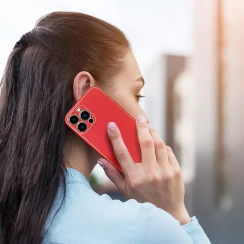 Dux Ducis Dux Ducis Yolo eleganckie etui pokrowiec ze skóry ekologicznej iPhone 13 Pro Max czerwony Dux Ducis Dux Ducis Yolo eleganckie etui pokrowiec ze skóry ekologicznej iPhone 13 Pro Max czerwony