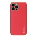 Dux Ducis Dux Ducis Yolo eleganckie etui pokrowiec ze skóry ekologicznej iPhone 13 Pro Max czerwony