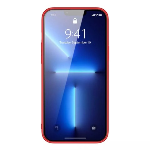 Dux Ducis Dux Ducis Yolo eleganckie etui pokrowiec ze skóry ekologicznej iPhone 13 Pro Max czerwony Dux Ducis Dux Ducis Yolo eleganckie etui pokrowiec ze skóry ekologicznej iPhone 13 Pro Max czerwony