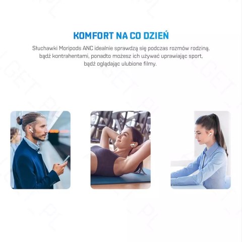 Haylou HAYLOU MoriPods ANC Bezprzewodowe słuchawki TWS Haylou HAYLOU MoriPods ANC Bezprzewodowe słuchawki TWS