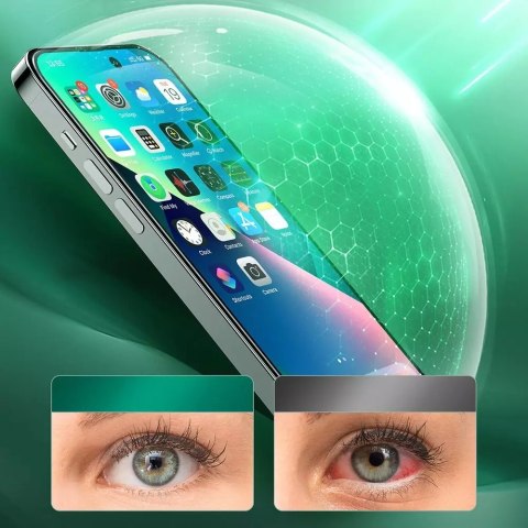 Joyroom Joyroom Knight zielone szkło do iPhone 14 Pro Max z filtrem Anti Blue Light na cały ekran (JR-G04) Joyroom Joyroom Knight zielone szkło do iPhone 14 Pro Max z filtrem Anti Blue Light na cały ekran (JR-G04)