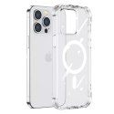 Joyroom Joyroom Magnetic Defender magnetyczne etui do iPhone 14 Pro Max pancerny pokrowiec z haczykami podstawką przezroczysty (kompatyb