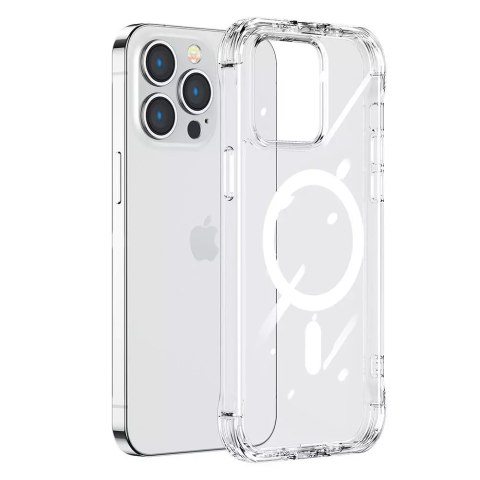 Joyroom Joyroom Magnetic Defender magnetyczne etui do iPhone 14 Pro Max pancerny pokrowiec z haczykami podstawką przezroczysty (kompatyb Joyroom Joyroom Magnetic Defender magnetyczne etui do iPhone 14 Pro Max pancerny pokrowiec z haczykami podstawką przezroczysty (kompatyb