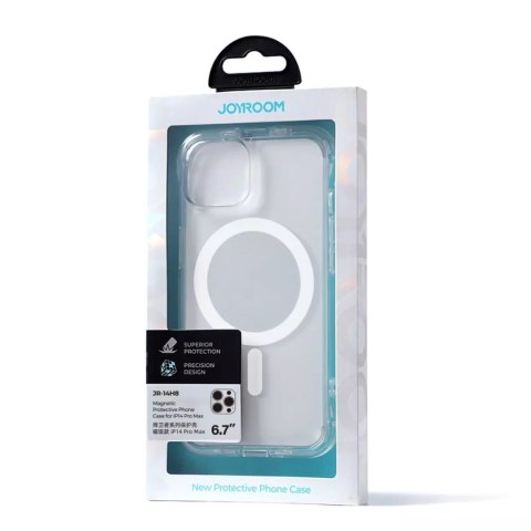 Joyroom Joyroom Magnetic Defender magnetyczne etui do iPhone 14 Pro Max pancerny pokrowiec z haczykami podstawką przezroczysty (kompatyb Joyroom Joyroom Magnetic Defender magnetyczne etui do iPhone 14 Pro Max pancerny pokrowiec z haczykami podstawką przezroczysty (kompatyb