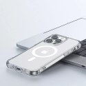 Joyroom Joyroom Magnetic Defender magnetyczne etui do iPhone 14 Pro Max pancerny pokrowiec z haczykami podstawką przezroczysty (kompatyb