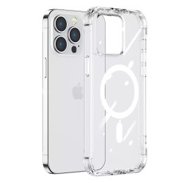 Joyroom Joyroom Magnetic Defender magnetyczne etui do iPhone 14 pancerny pokrowiec z haczykami podstawką przezroczysty (kompatybilne z M