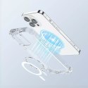 Joyroom Joyroom Magnetic Defender magnetyczne etui do iPhone 14 pancerny pokrowiec z haczykami podstawką przezroczysty (kompatybilne z M