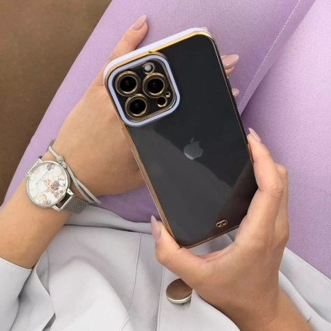 ProducentTymczasowy Fashion Case etui do Samsung Galaxy A12 5G żelowy pokrowiec ze złotą ramką biały ProducentTymczasowy Fashion Case etui do Samsung Galaxy A12 5G żelowy pokrowiec ze złotą ramką biały