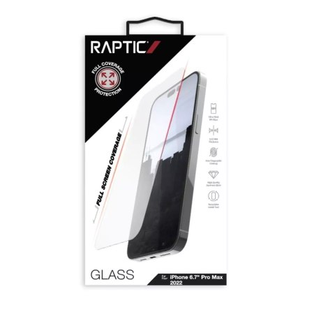 Raptic Raptic X-Doria Full Glass szkło hartowane iPhone 14 Pro Max na cały ekran Raptic Raptic X-Doria Full Glass szkło hartowane iPhone 14 Pro Max na cały ekran