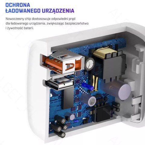 Rock ROCK SPACE T51 Ładowarka sieciowa 30W QC PD Rock ROCK SPACE T51 Ładowarka sieciowa 30W QC PD