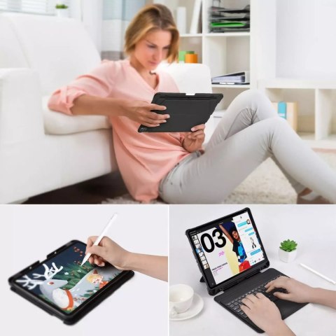 Choetech Choetech Keyboard Case etui pokrowiec do iPad Pro 12.9 2020 / 2021 / 2022 / iPad Air 13 2024 bezprzewodowa klawiatura Bluetooth Choetech Choetech Keyboard Case etui pokrowiec do iPad Pro 12.9 2020 / 2021 / 2022 / iPad Air 13 2024 bezprzewodowa klawiatura Bluetooth