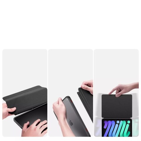Dux Ducis Dux Ducis Magi etui do iPad mini 2021 pokrowiec smart cover z podstawką i schowkiem na Apple Pencil czarny Dux Ducis Dux Ducis Magi etui do iPad mini 2021 pokrowiec smart cover z podstawką i schowkiem na Apple Pencil czarny