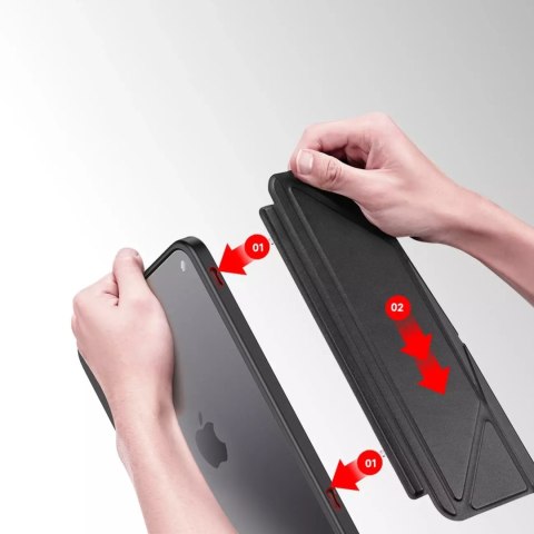 Dux Ducis Dux Ducis Magi etui do iPad mini 2021 pokrowiec smart cover z podstawką i schowkiem na Apple Pencil czarny Dux Ducis Dux Ducis Magi etui do iPad mini 2021 pokrowiec smart cover z podstawką i schowkiem na Apple Pencil czarny