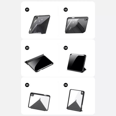 Dux Ducis Dux Ducis Magi etui do iPad mini 2021 pokrowiec smart cover z podstawką i schowkiem na Apple Pencil czarny Dux Ducis Dux Ducis Magi etui do iPad mini 2021 pokrowiec smart cover z podstawką i schowkiem na Apple Pencil czarny