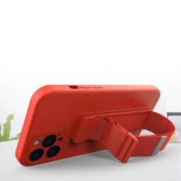 ProducentTymczasowy Rope Case silikonowe etui ze smyczą torebka smycz pasek do Samsung Galaxy A23 czarny