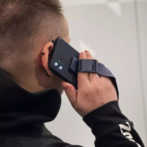 ProducentTymczasowy Rope Case silikonowe etui ze smyczą torebka smycz pasek do Samsung Galaxy A23 czarny ProducentTymczasowy Rope Case silikonowe etui ze smyczą torebka smycz pasek do Samsung Galaxy A23 czarny