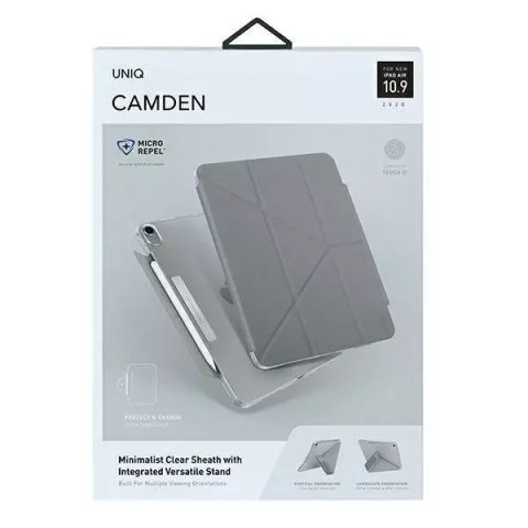 UNIQ UNIQ etui Camden iPad Air 10.9" 11" 4/5/6 szary/fossil grey Antimicrobial UNIQ UNIQ etui Camden iPad Air 10.9" 11" 4/5/6 szary/fossil grey Antimicrobial