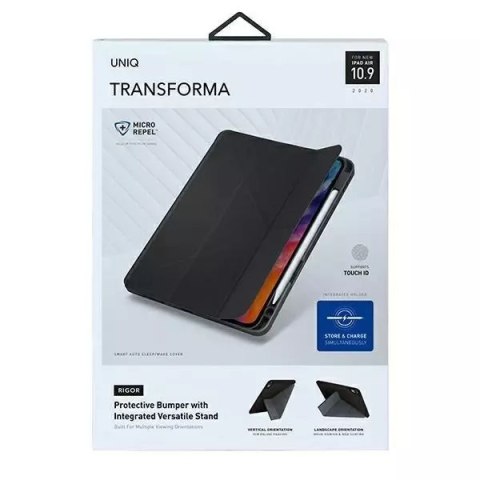 UNIQ UNIQ etui Transforma Rigor iPad Air 10.9" 4/5 (2020/2022) Air 11" 6 (2024) szary/charcoal grey Antimicrobial UNIQ UNIQ etui Transforma Rigor iPad Air 10.9" 4/5 (2020/2022) Air 11" 6 (2024) szary/charcoal grey Antimicrobial